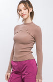 Tan Peekaboo Sweater