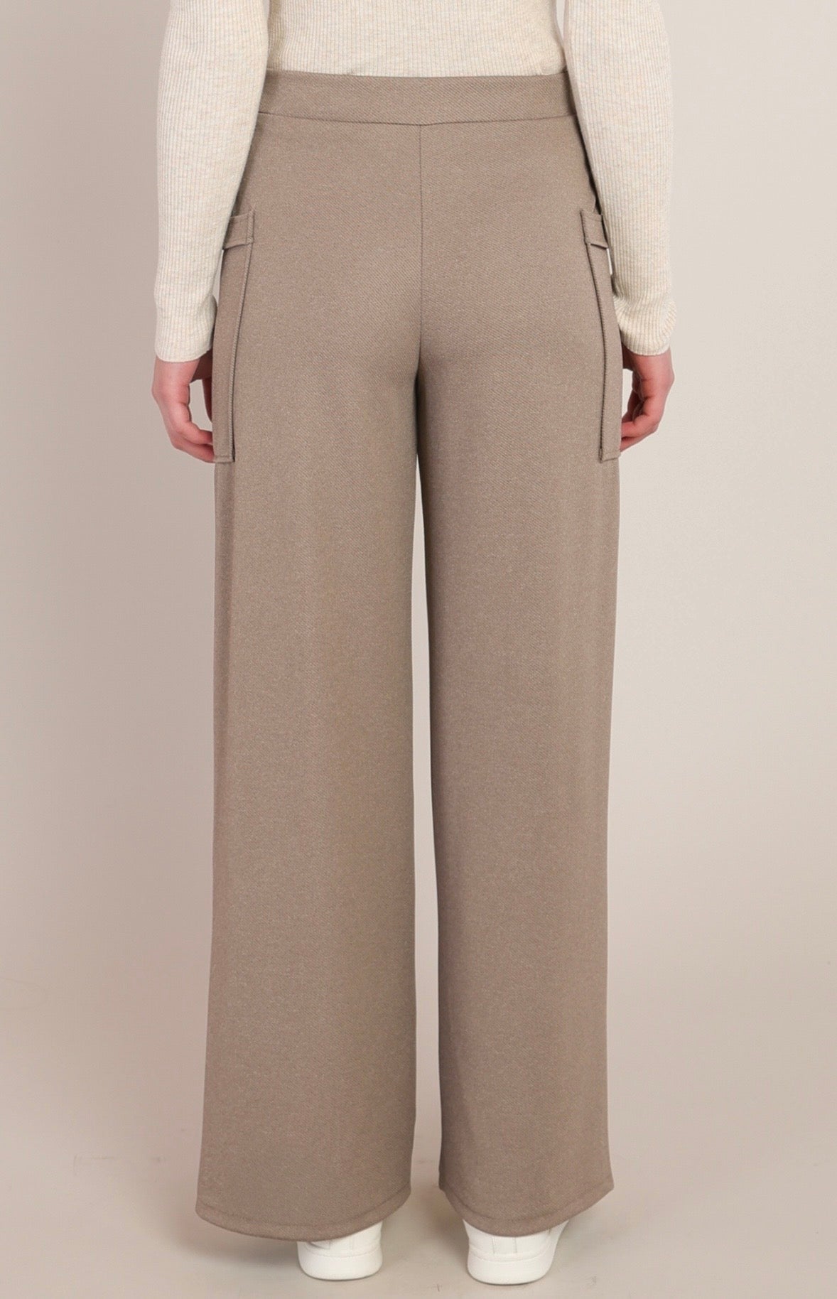 Warm Taupe Cargo Trouser Pants