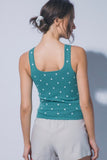 Teal Polka Dot Tank