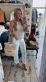 Vintage Ivory Crochet Tank