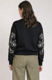 Black Floral Sweatshirt
