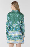 Poolside Scarf Print Button Down