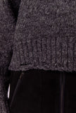 Grey Mock Neck Sweater