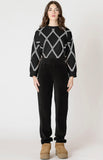Black Diamond Check Sweater