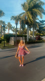 Purple Mix Peekaboo Dress