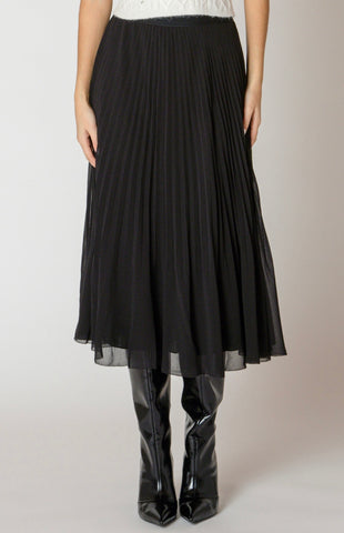 Black Accordion Skirt