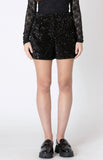 Black Sequin Shorts