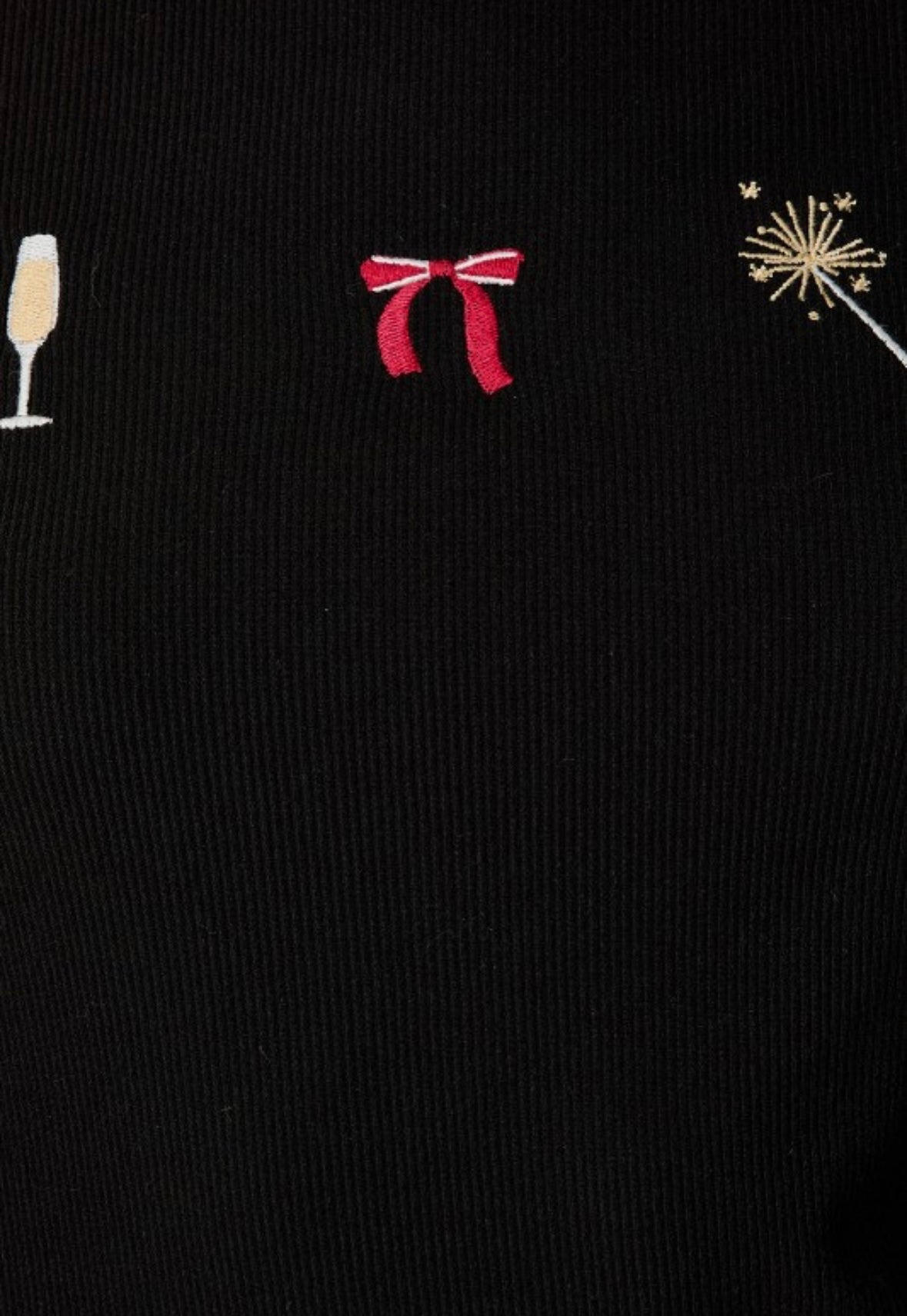 Black Champagne Party Top
