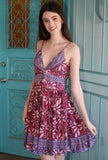 Purple Mix Peekaboo Dress