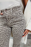 Kelsey Leopard Hi Rise Jeans