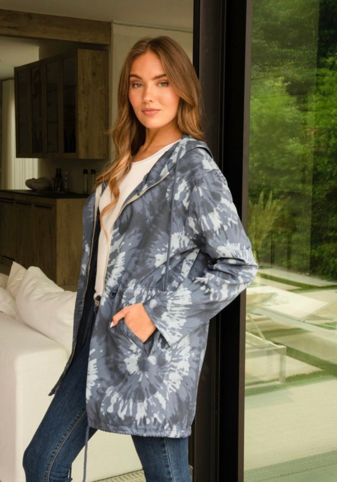 Blue Tie Dye Jacket
