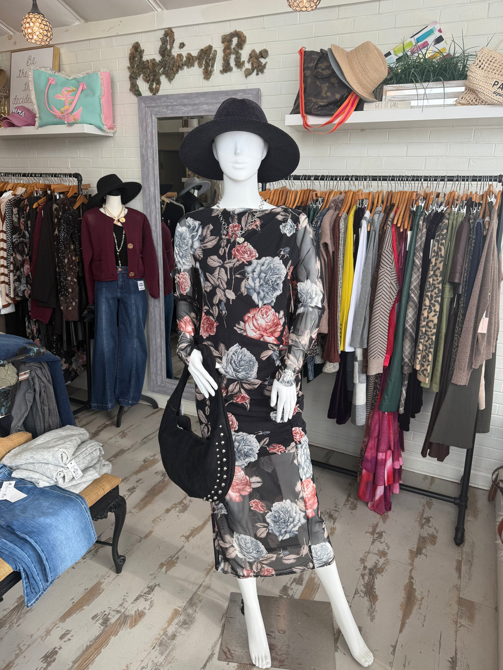 Floral Sheer Dress