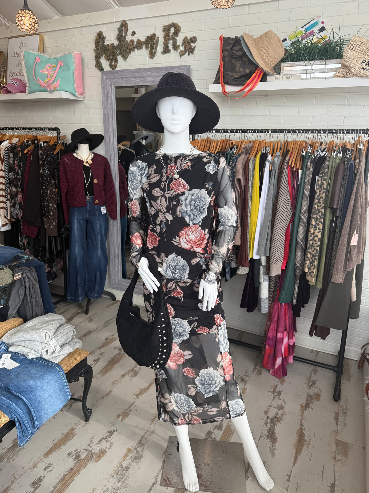 Floral Sheer Dress