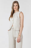 Linen Button Down Vest