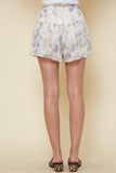 Blue Watercolor Shorts