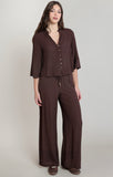 Dark Chocolate Wide Leg Pants
