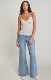 Heather Oatmeal Lace Cami