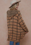 Camel Hooded Cardigan