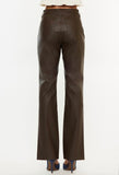 Brown Vegan Leather Pants