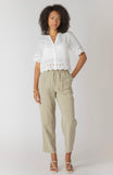 White Eyelet Button Down