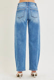 Collette Embroidered Barrel Jeans