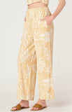 Linen Palm Wide Leg Pants