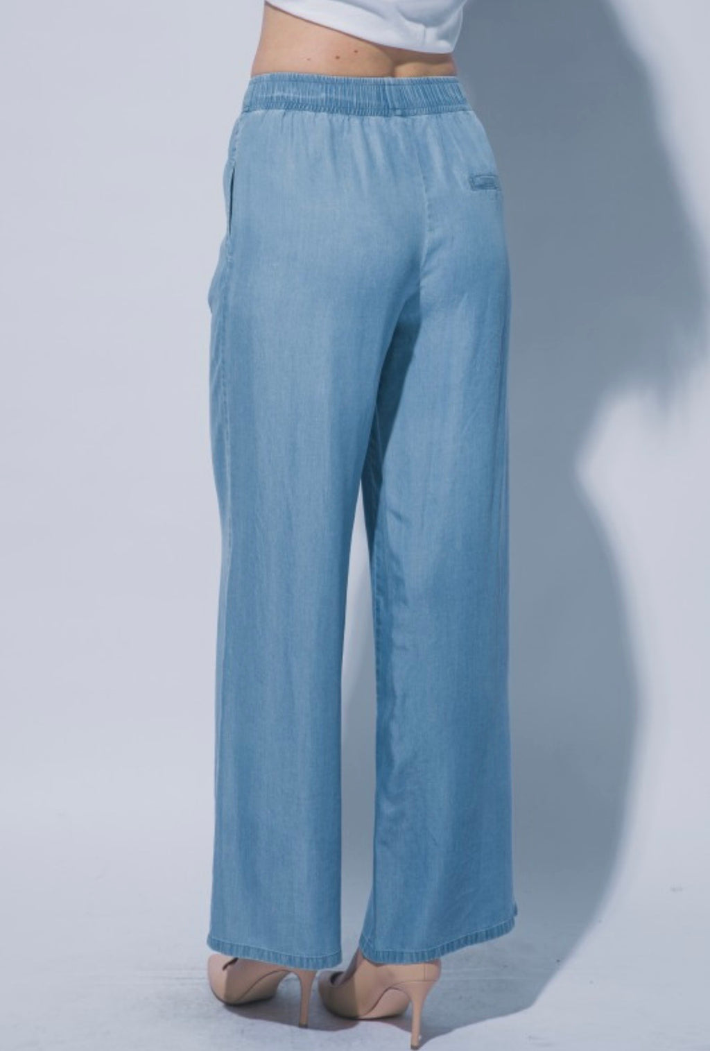 Belted Wide Leg Pants
