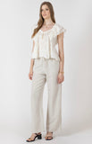 Linen Wide Leg Pants