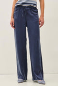 Slate Wide Leg Belted Pants