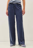 Slate Wide Leg Belted Pants