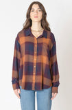 Plum Plaid Button Down