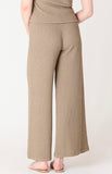 Taupe Texture Wide Leg Pants