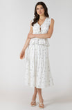 Dainty Roses Midi Skirt