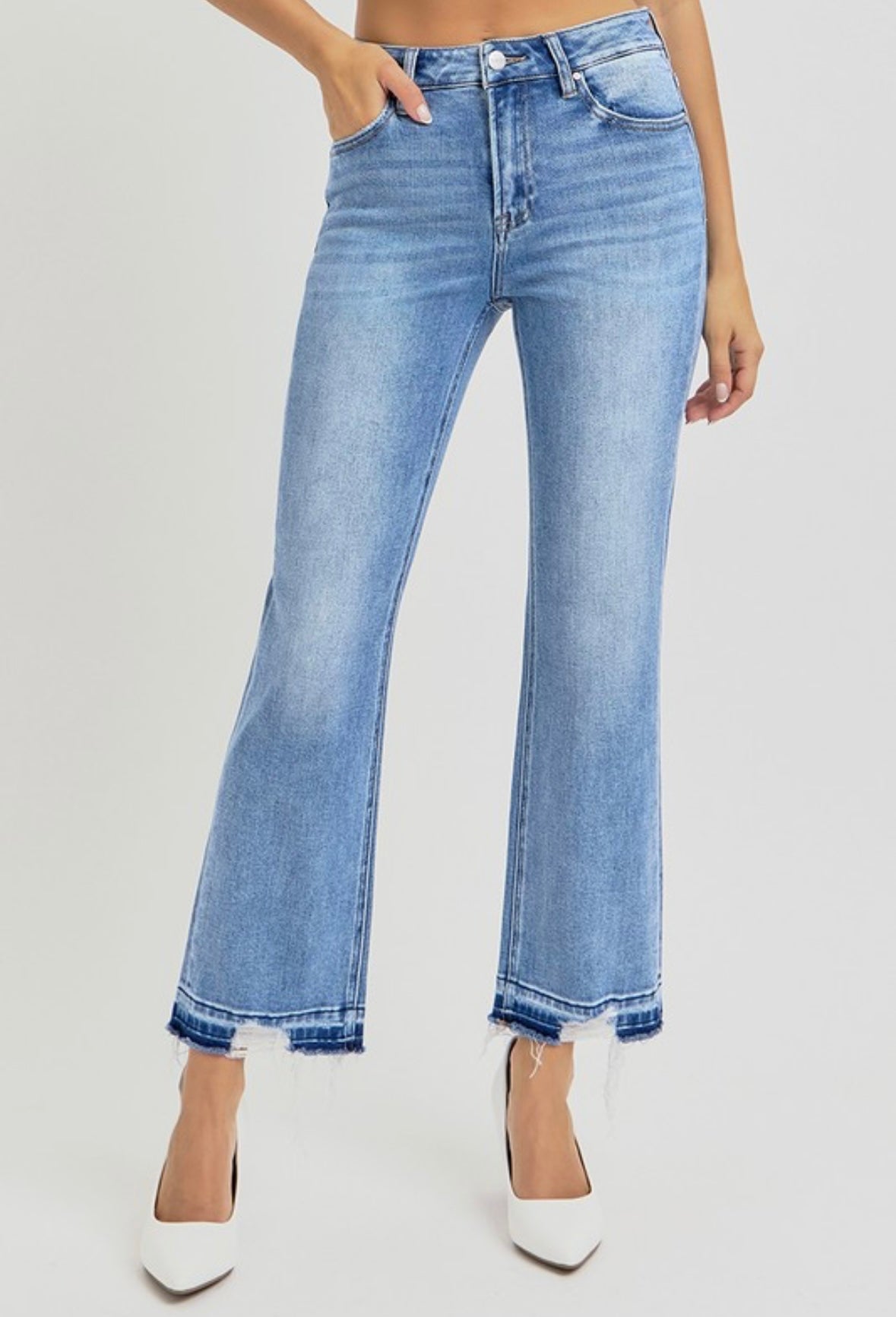 Emma Cropped Shadow Hem Jeans