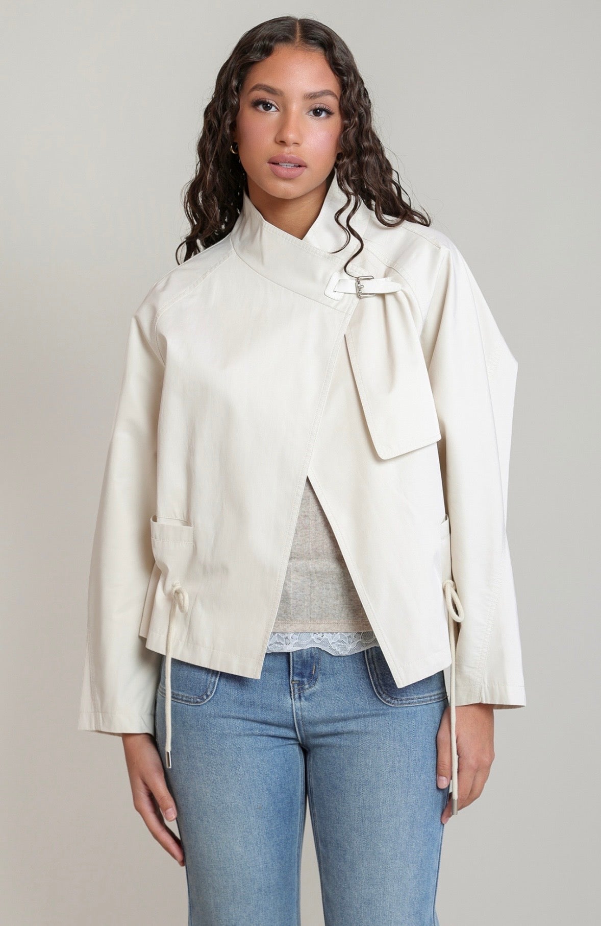 Cream Crossover Utility Jacket
