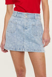 Floral Jean Skirt