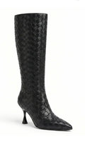 Black Woven Boots