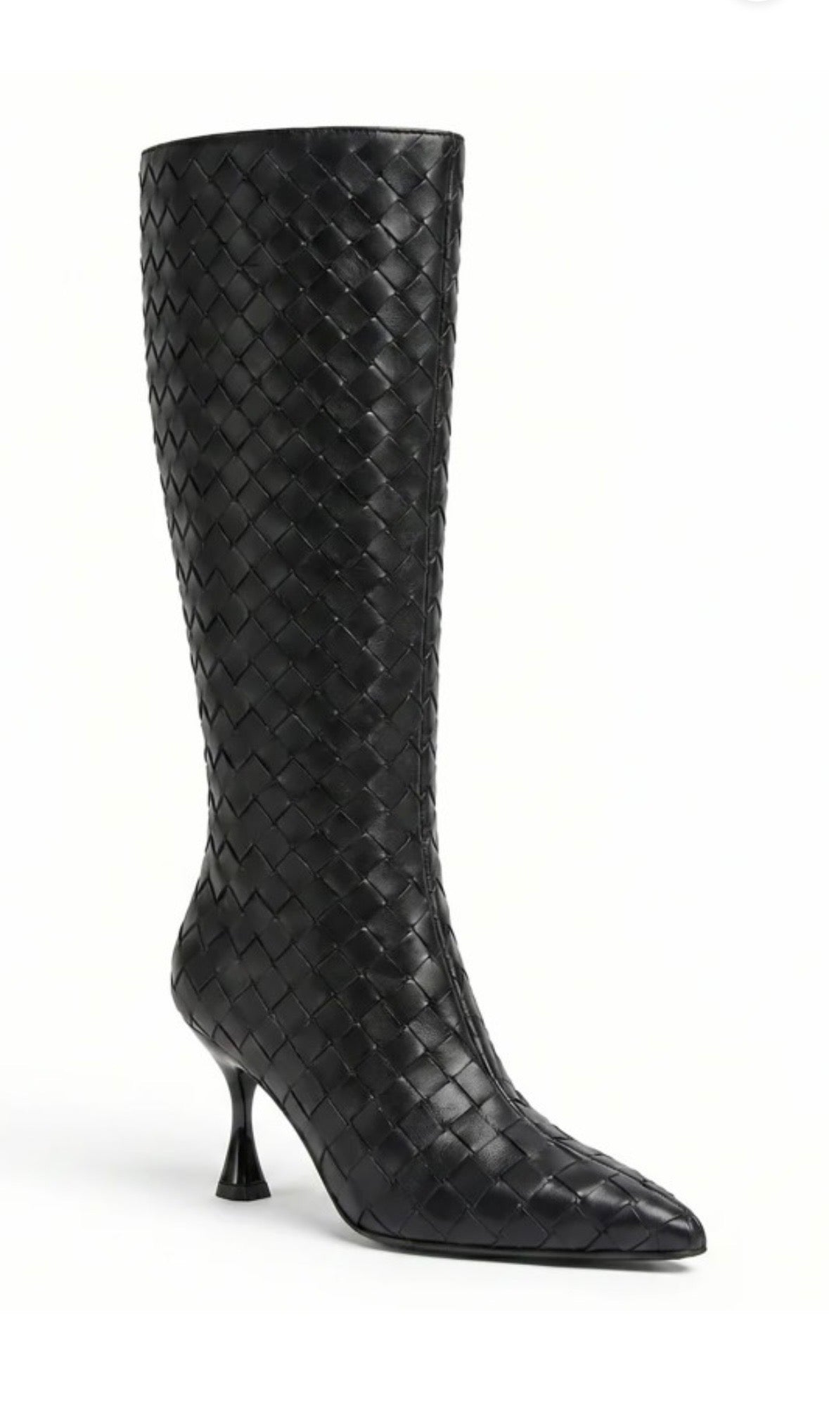 Black Woven Boots