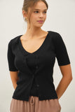 Black Layered Cardigan