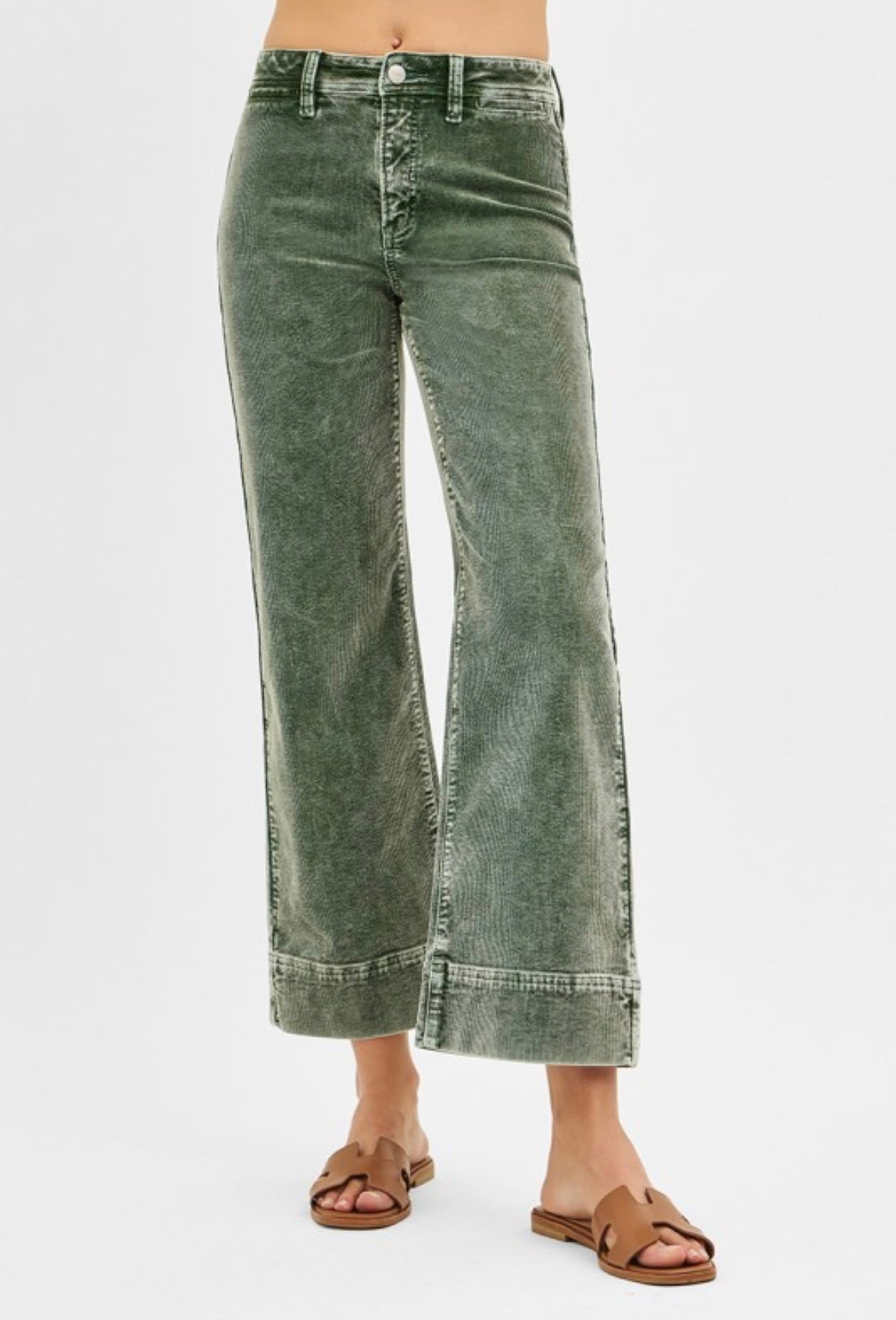 Forest Corduroy Wide Leg