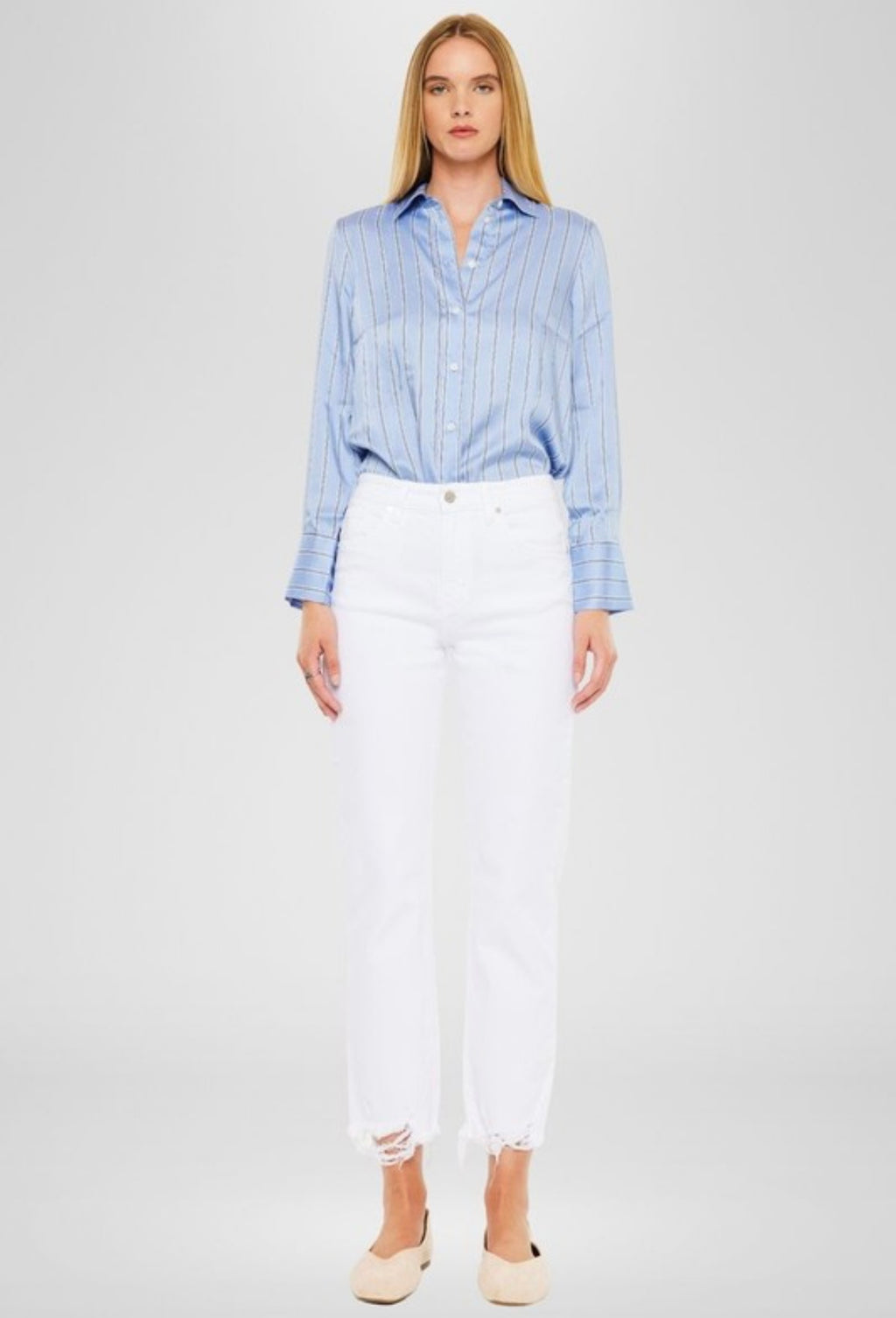 White Mandi Straight Leg Jeans