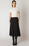 Black Accordion Skirt