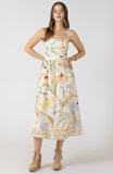 Vintage Garden Linen Dress