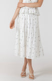 Dainty Roses Midi Skirt