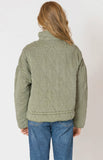Olive Quilted Coat