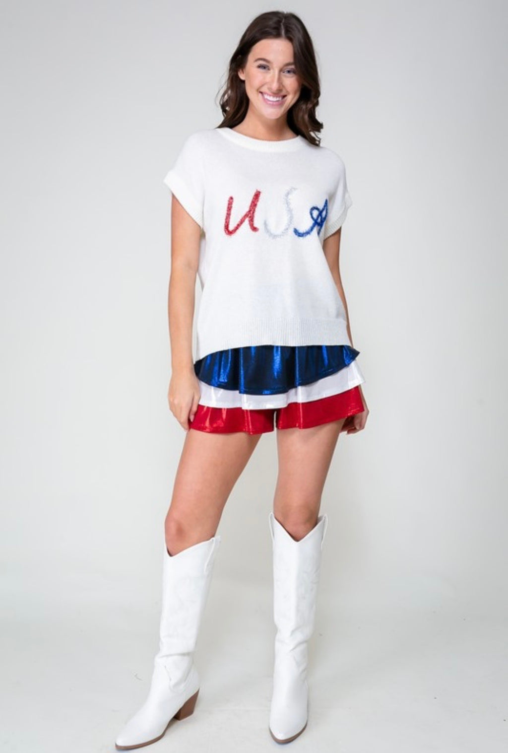 USA Tinsel Sweater