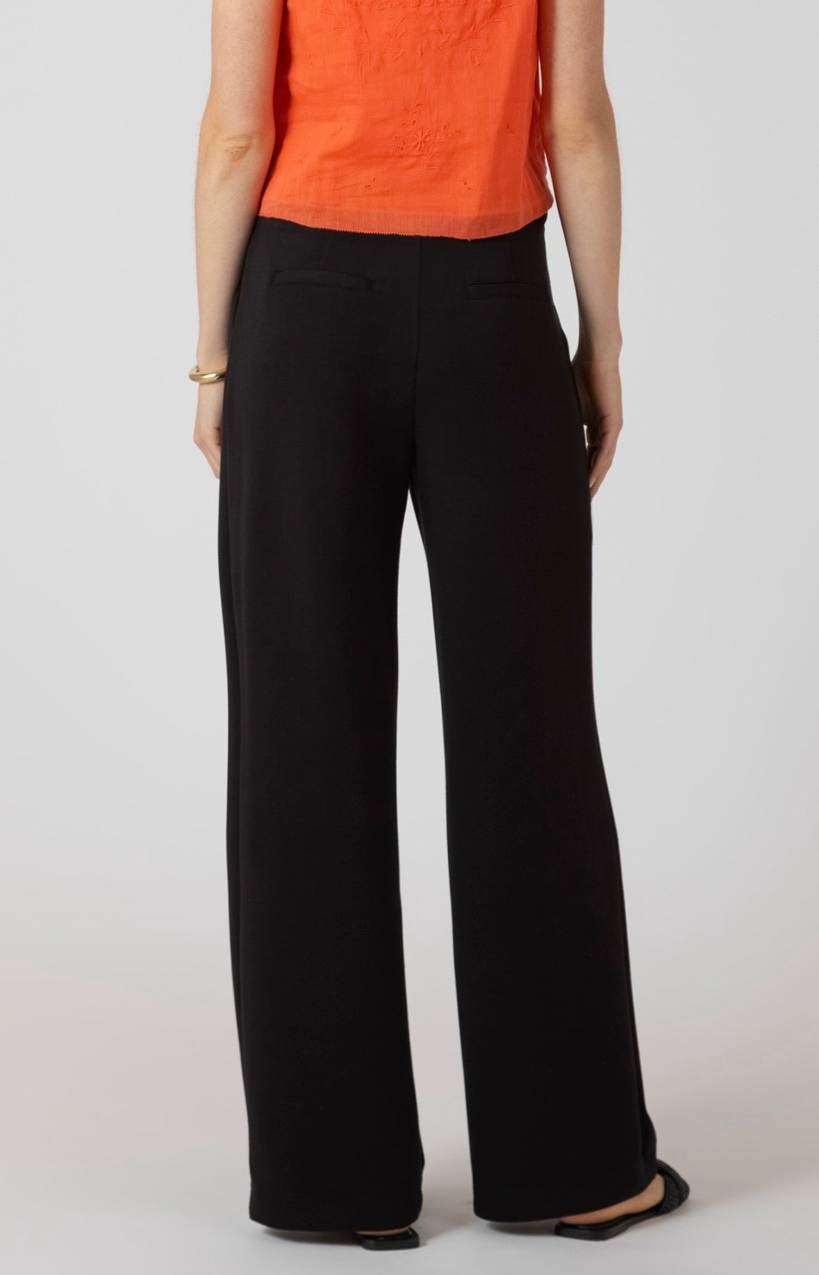 Black Scuba Trouser Pants