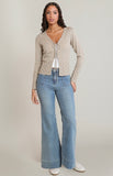 Oatmeal Tie Cardigan