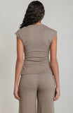 Heather Brown Broach Top