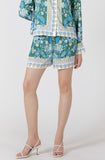 Poolside Scarf Print Shorts